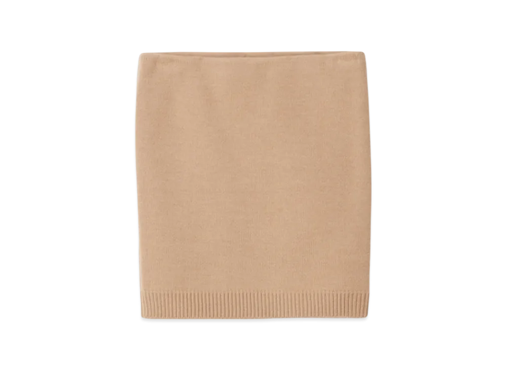 MIU MIU Women's Wool and Nylon Skirt "Biscuit"