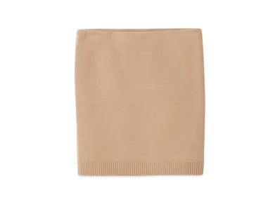 MIU MIU Women's Wool and Nylon Skirt "Biscuit"
