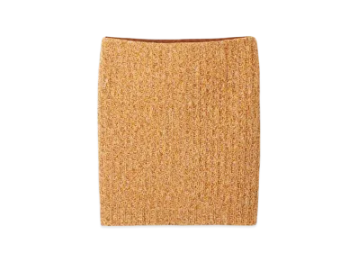 MIU MIU Women's Wool and Cotton Skirt "Cinnamon"