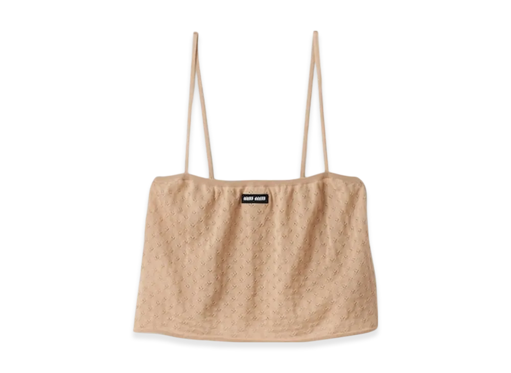 MIU MIU Women's Wool and Cashmere Skirt "Turquoise"