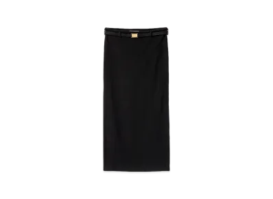 MIU MIU Women's Viscose Skirt "Black"