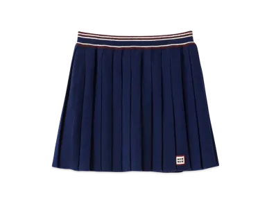 MIUMIU Wool and Cashmere Skirt "Navy"