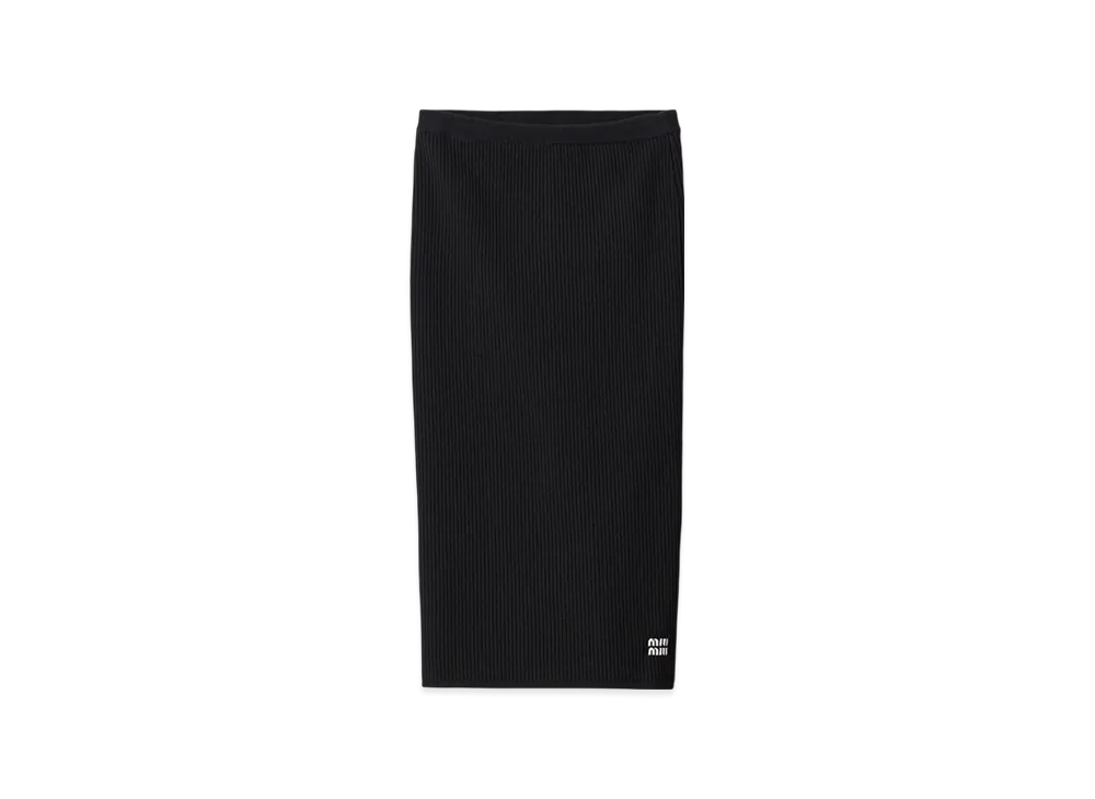 MIU MIU Viscose Skirt "Black"