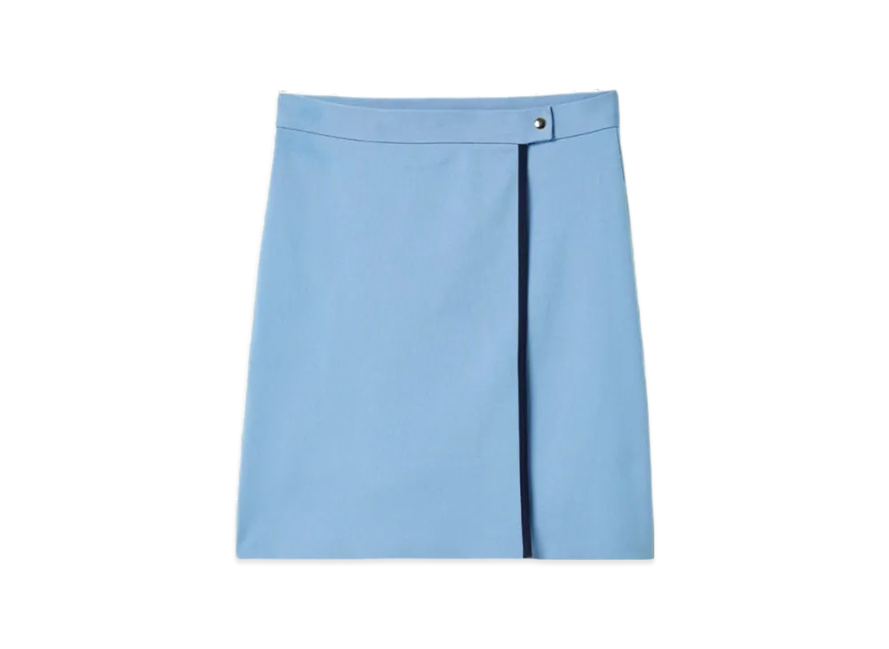 MIU MIU Women's Technical Yarn Skirt "Light Blue/Blue"