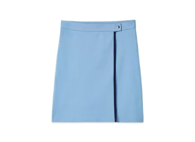 MIU MIU Women's Technical Yarn Skirt "Light Blue/Blue"