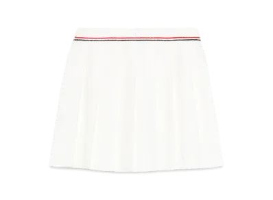 MIU MIU Women's Stretch Terry Fabric Skirt "White"