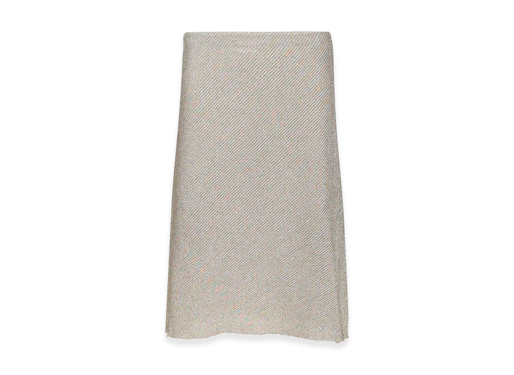 MIU MIU Women's Lurex Midi Skirt "White"