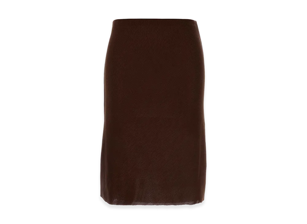 MIU MIU Women's Silk Skirt "Brown"