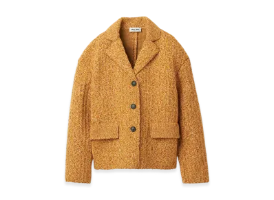 MIU MIU Women's Wool and Cotton Jacket "Cinnamon"