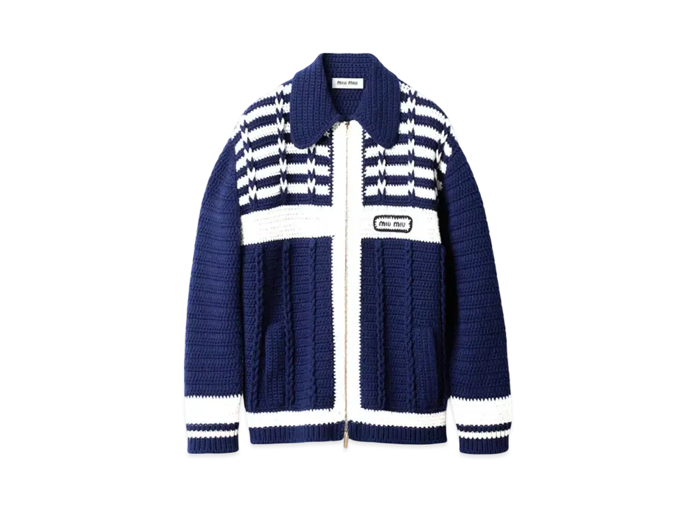 MIUMIU Cashmere Cardigan "Navy"