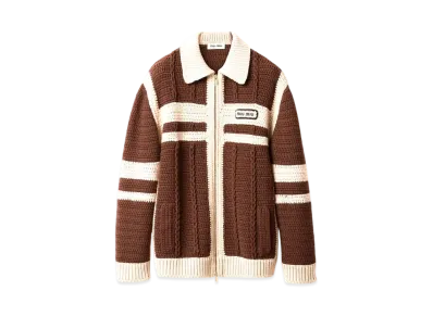 MIUMIU Cashmere Cardigan "Dark Brown"
