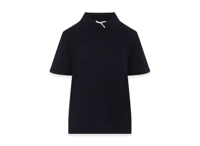 MIU MIU Women's Zip Polo Shirt "Blue"