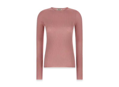 MIU MIU Women's V-Neck Sweater "Pink"