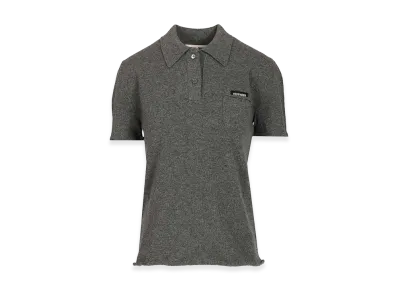 MIU MIU Women's Polo "Slate/Black"