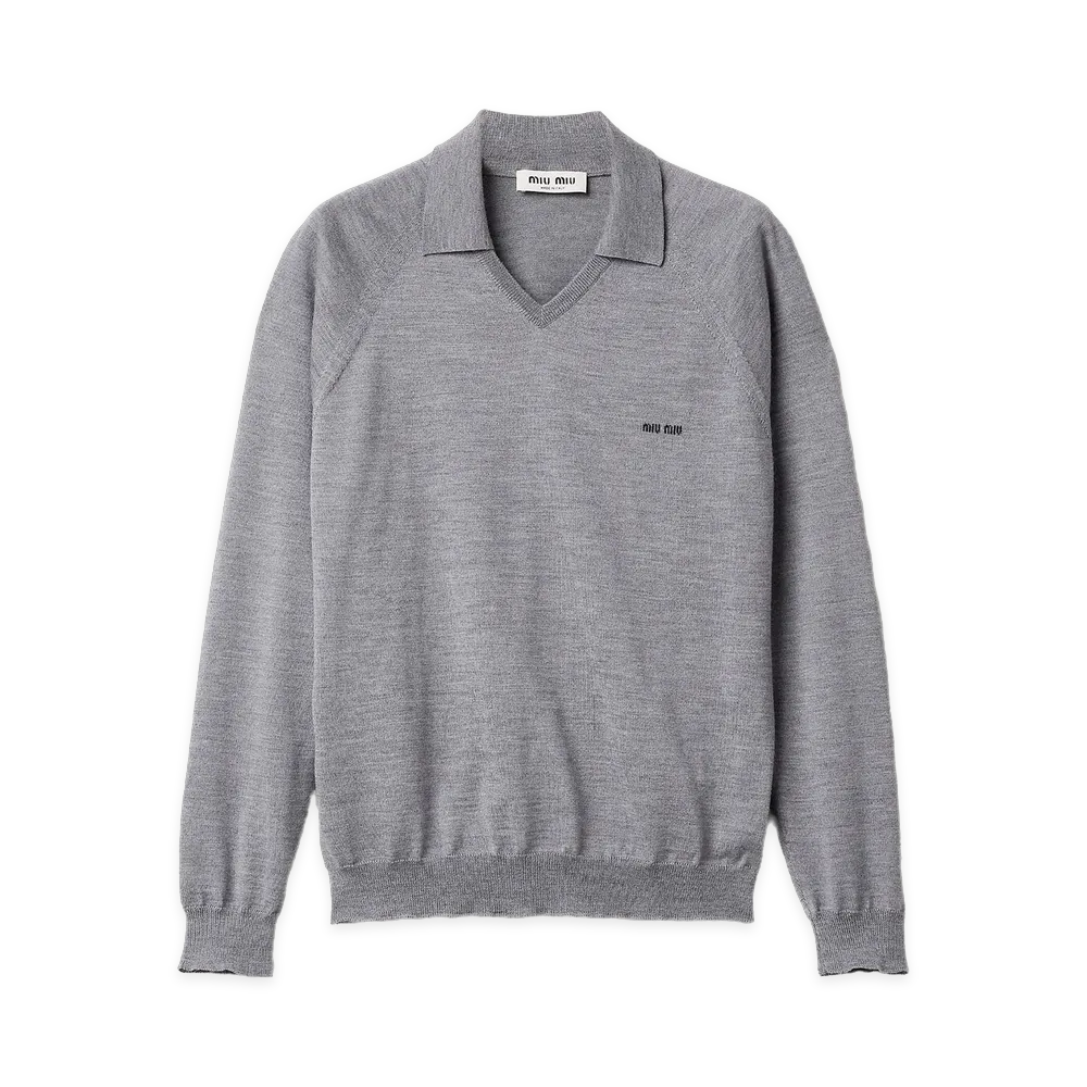 MIU MIU Women's Sweaters "Grey/Black/Gray"