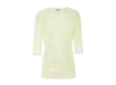 MIU MIU Women's Nylon Sweater "Lime Green"