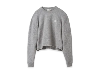 MIU MIU Wool and Cashmere Sweater "Grey"