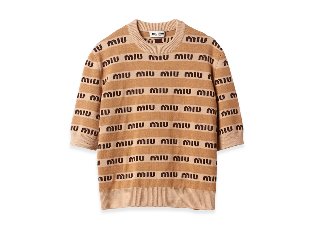 MIU MIU Women's Wool Sweater "Albino White"