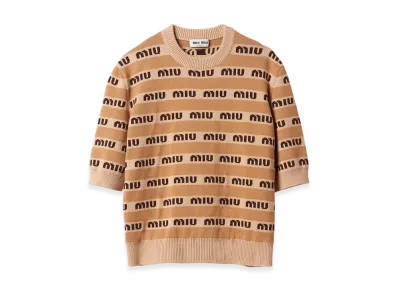 MIU MIU Women's Wool Sweater "Albino White"