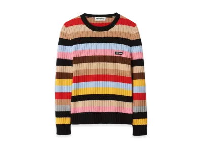 MIU MIU Women's Cashmere Sweater "Multicolored"
