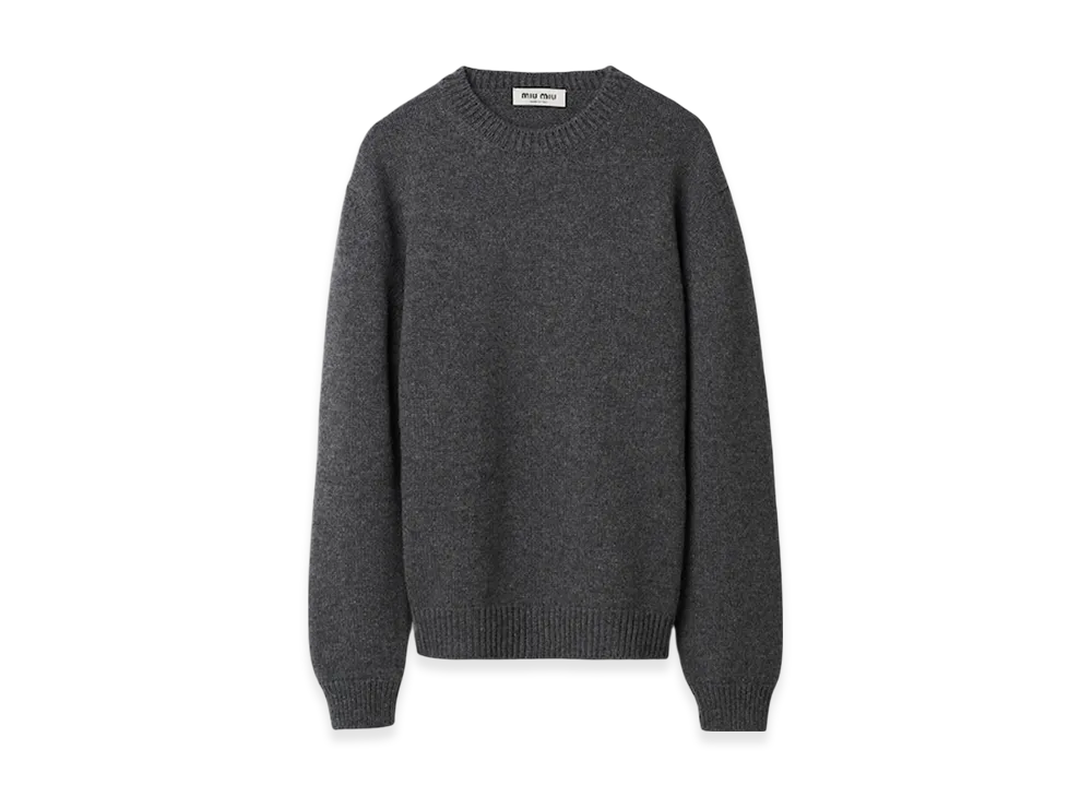 MIU MIU Women's Cashmere Sweater "Slate Gray"