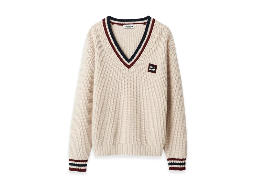 MIU MIU Cashmere Sweater "Natural"