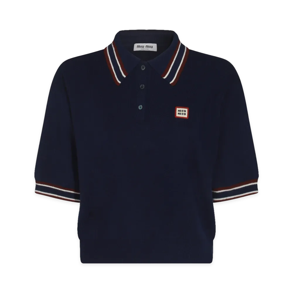 MIU MIU Women's Polo "Navy"