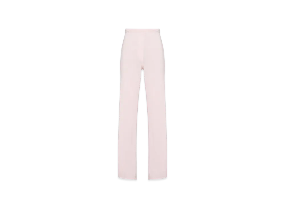 MIU MIU Women's Wool Cashmere Pants "Alabaster Pink"