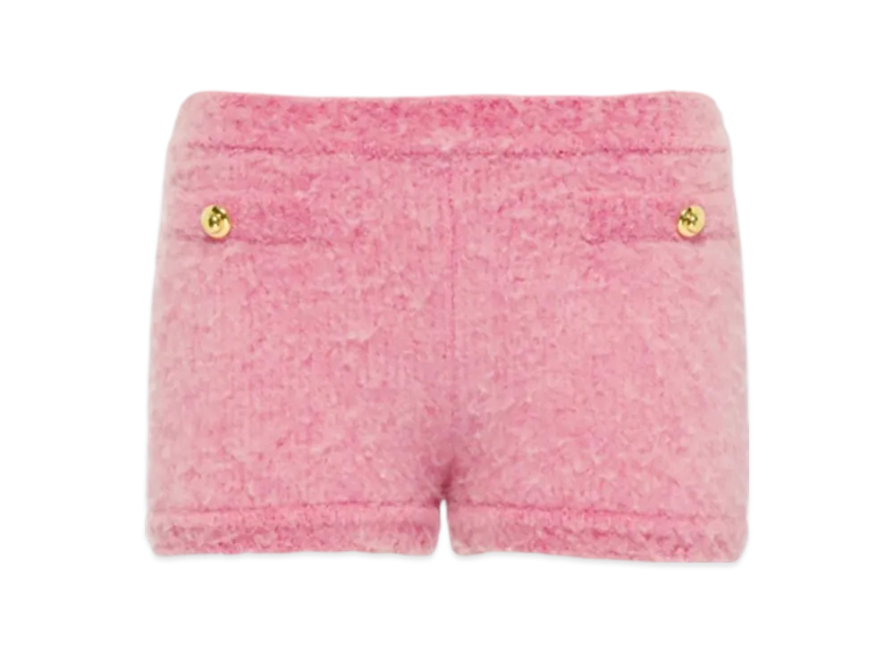 MIU MIU Women's Boucle Shorts "Pink"