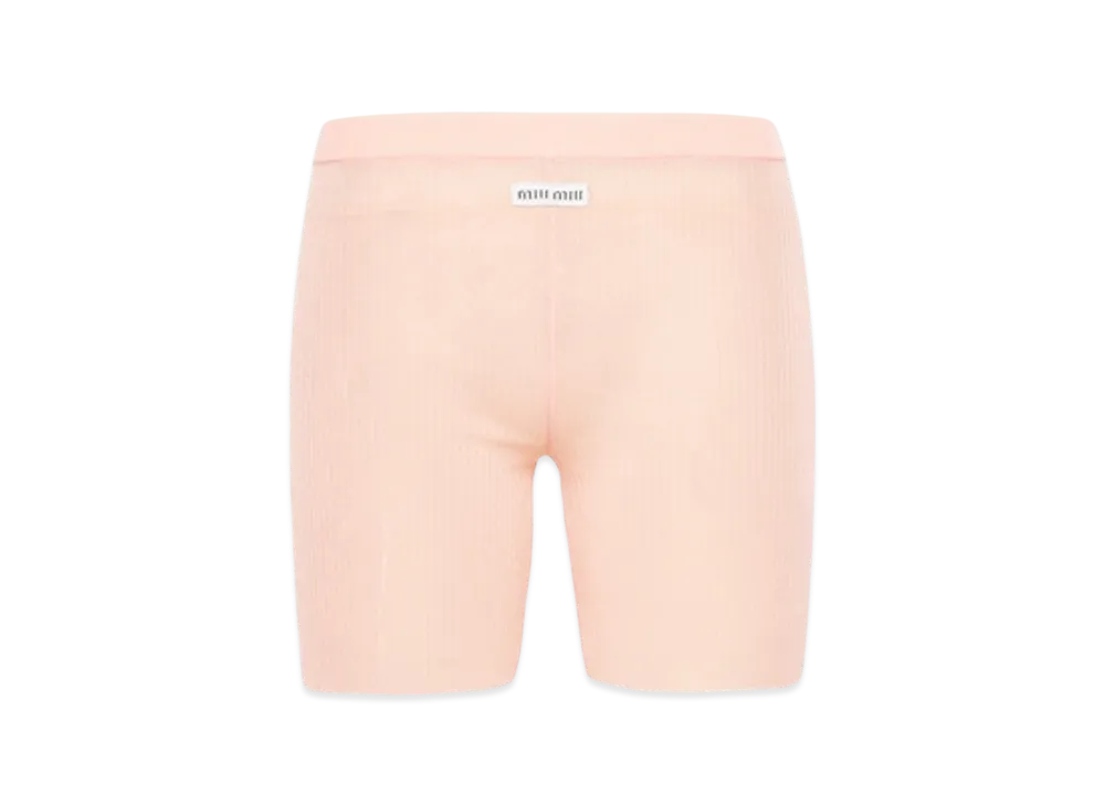 MIU MIU Women's Nylon Shorts "Apricot"
