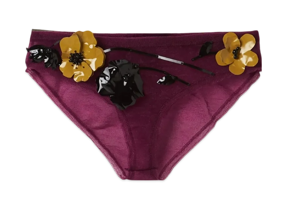 MIU MIU Women's Nylon Panties "Mauve"