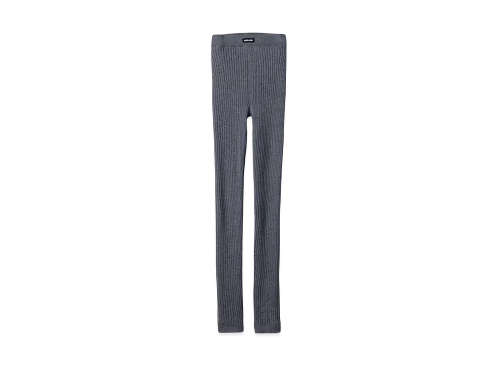 MIUMIU Ribbed Wool Trousers "Gray"