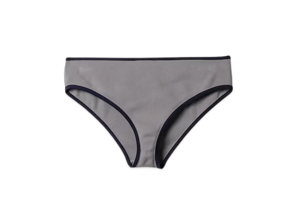 MIUMIU Women's Technical Knit Swimsuit Bottom "Grey/Navy"