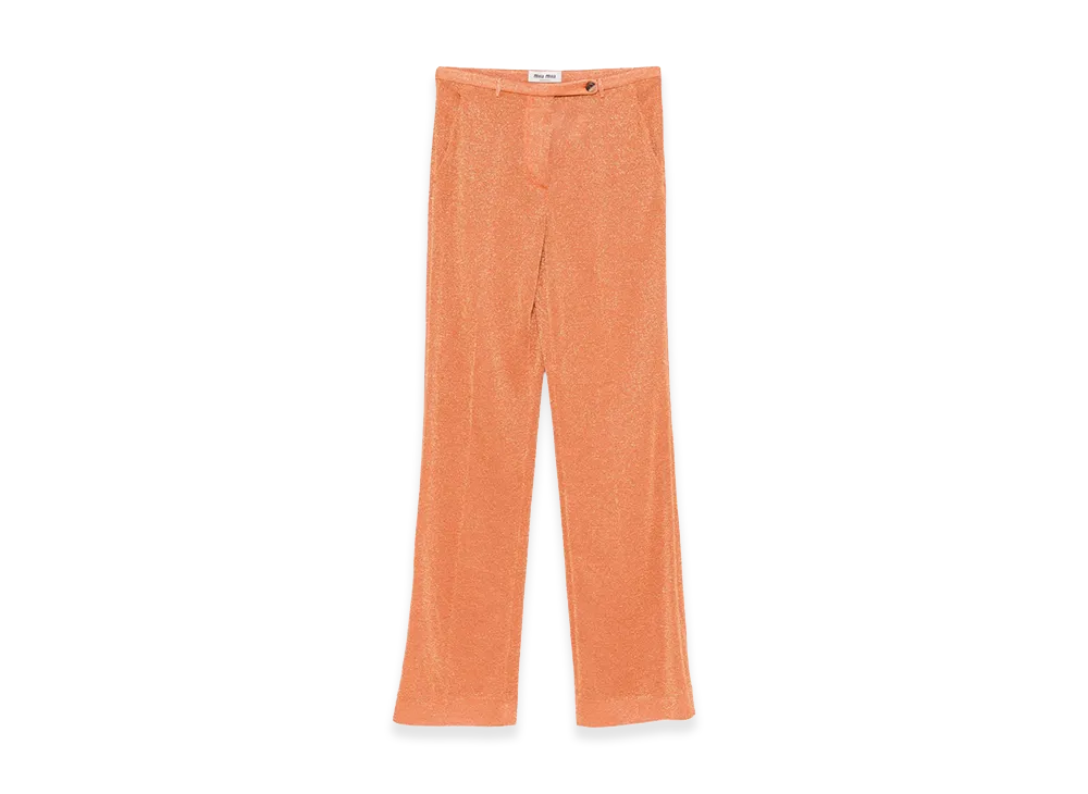 MIU MIU Women's Trousers "Orange"