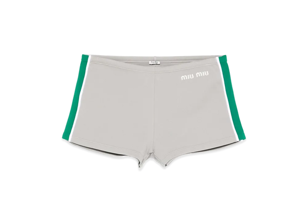 MIU MIU Women's Polyamide Shorts "Gray"