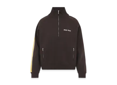 MIU MIU Women's Polyamide Turtle Neck "Brown"