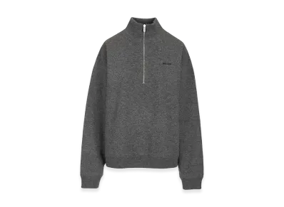 MIU MIU Women's Cashmere and Jersey Zip-Up Sweater "Gray"