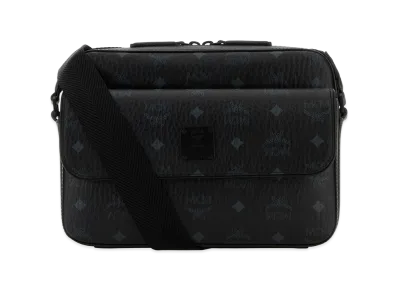 MCM Printed Canvas Aren Messenger Crossbody Bag "Black"
