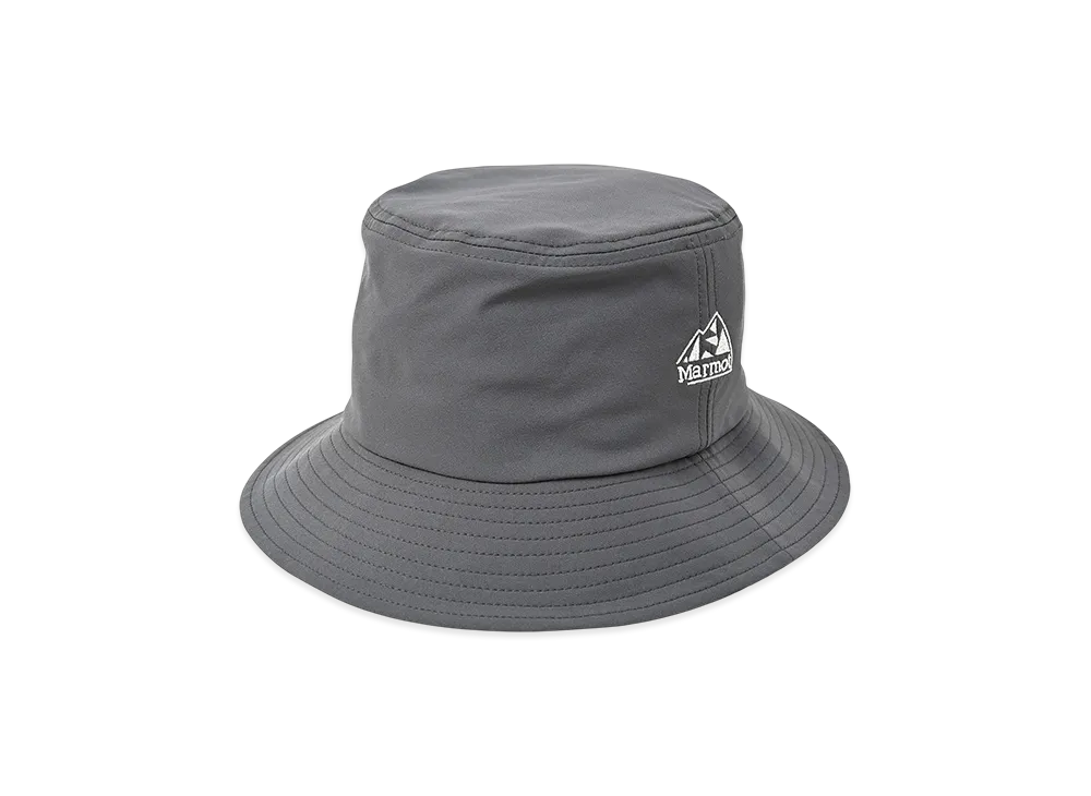 Marmot Classic Logo Nylon Bucket Hat "Charcoal"