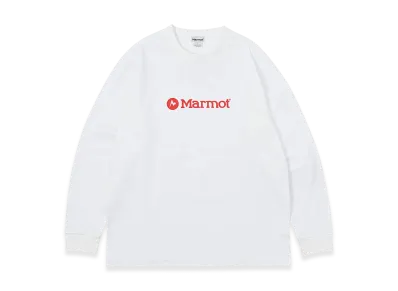 Marmot Logo L/S T-Shirt "White"
