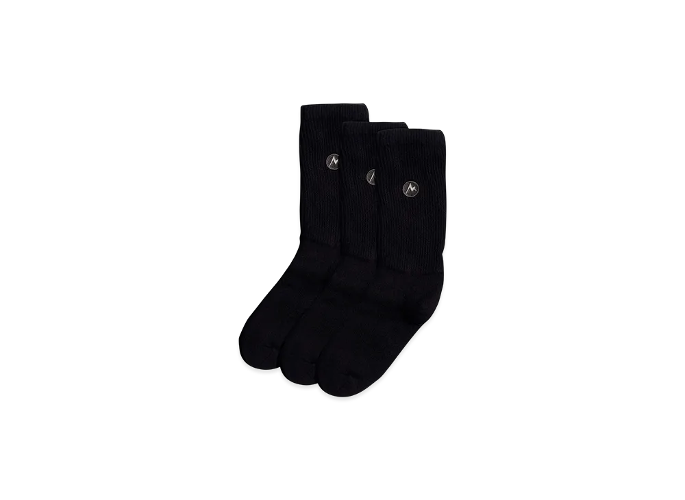 Marmot MMW 3Pack Socks-Crew- "Black"