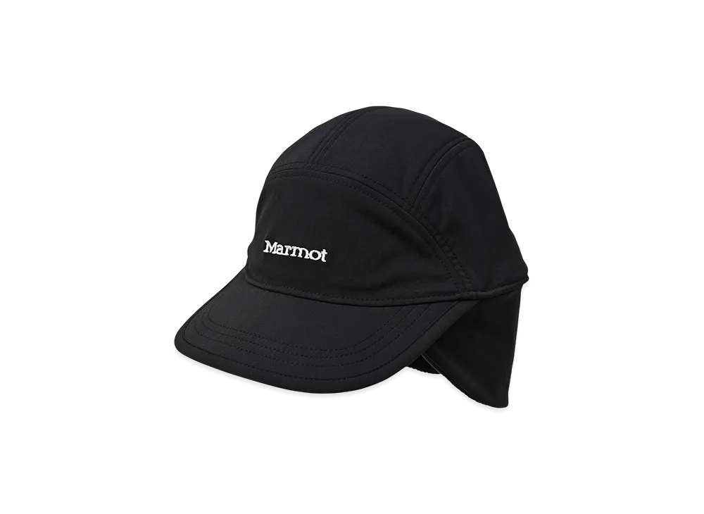 Marmot Nylon Fleece Ear Flap Cap "Black"