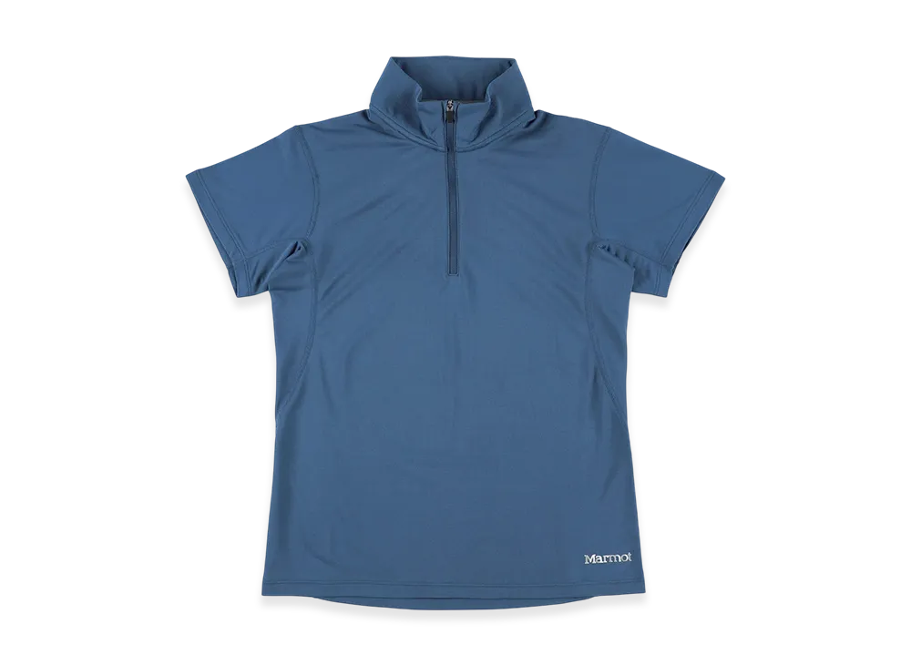 Marmot Women's Climb Skin Half Zip S/S "Blue"