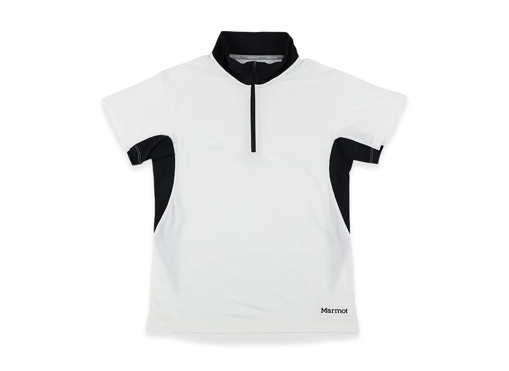 Marmot Women's Climb Skin Half Zip S/S "White/Black"
