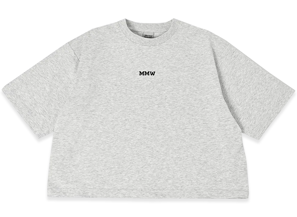 Marmot Women's MMW Cropped T-Shirt "Heather Gray"