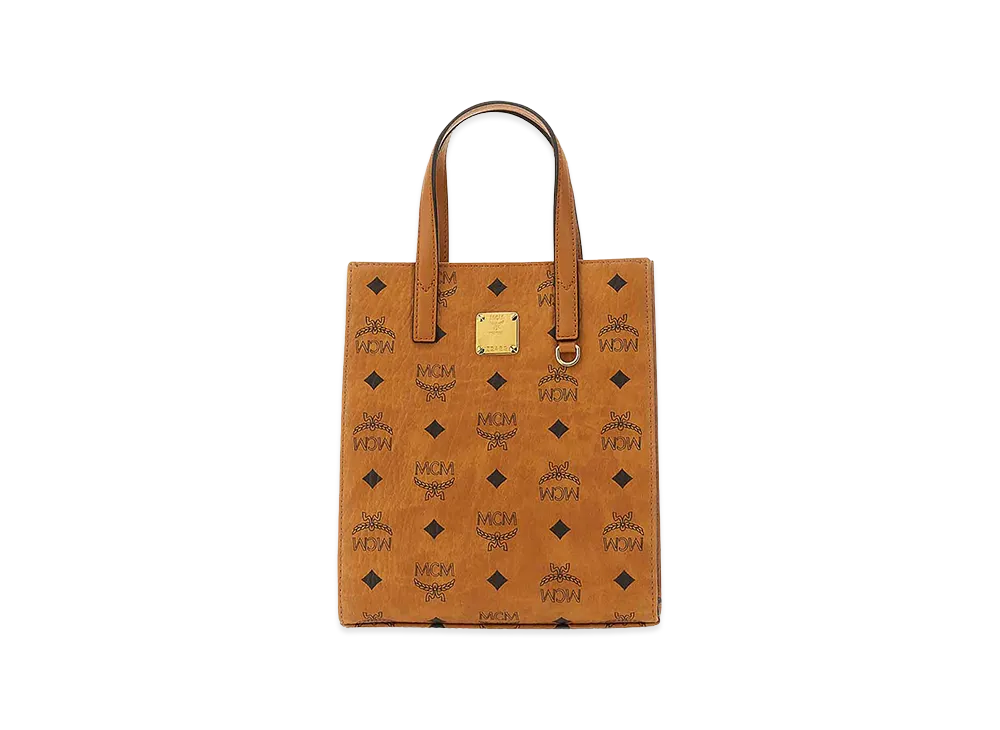 MCM Printed Canvas Shopping Bag "Brown"