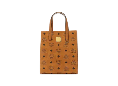 MCM Printed Canvas Shopping Bag "Brown"