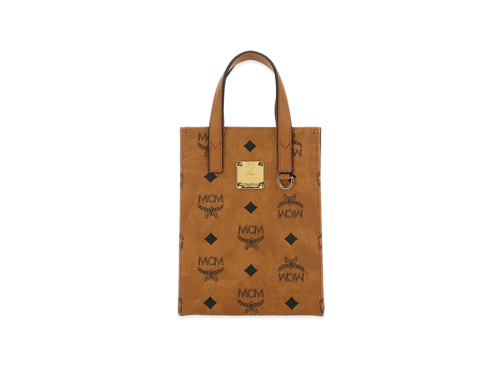 MCM Printed Fabric Handbag "Brown"