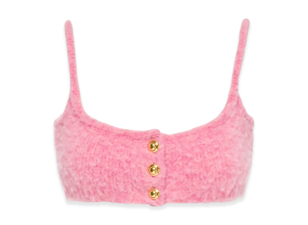 MIU MIU Women's Boucle Top "Pink"