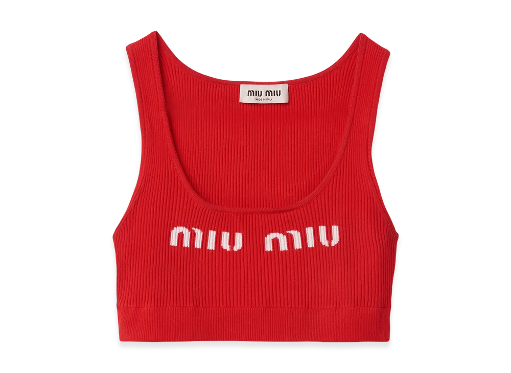 MIU MIU Viscose Top "Red"